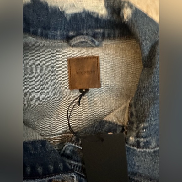 Joe's Jeans Whitney Distressed Cutoff Raw Hem Jean Jacket NWT size Large - Picture 8 of 16